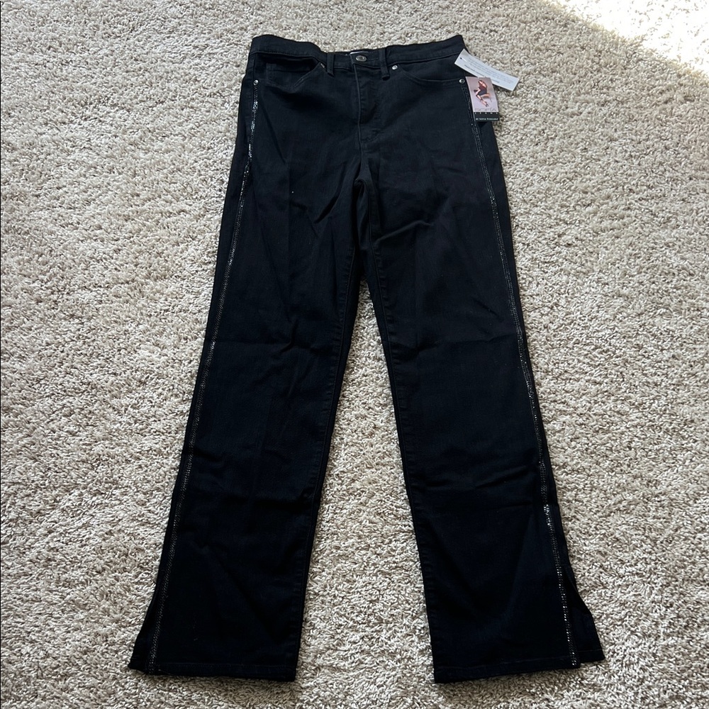 Sofia by Sofia Vergara Black Studded Jeans